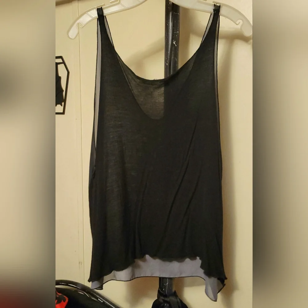 Vtg USA blk mesh Misfits skull mommy can I kill tonight graphics sheer tank XL - Picture 5 of 17